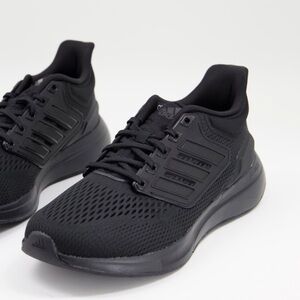 Adidas Men's EQ21 Run Triple Black “bounce” Running Shoes size 13